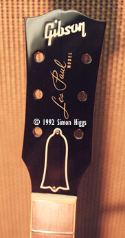 The unfinished headstock