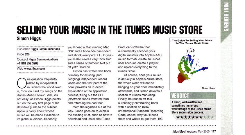 MusicTech Magazine Review May 2005