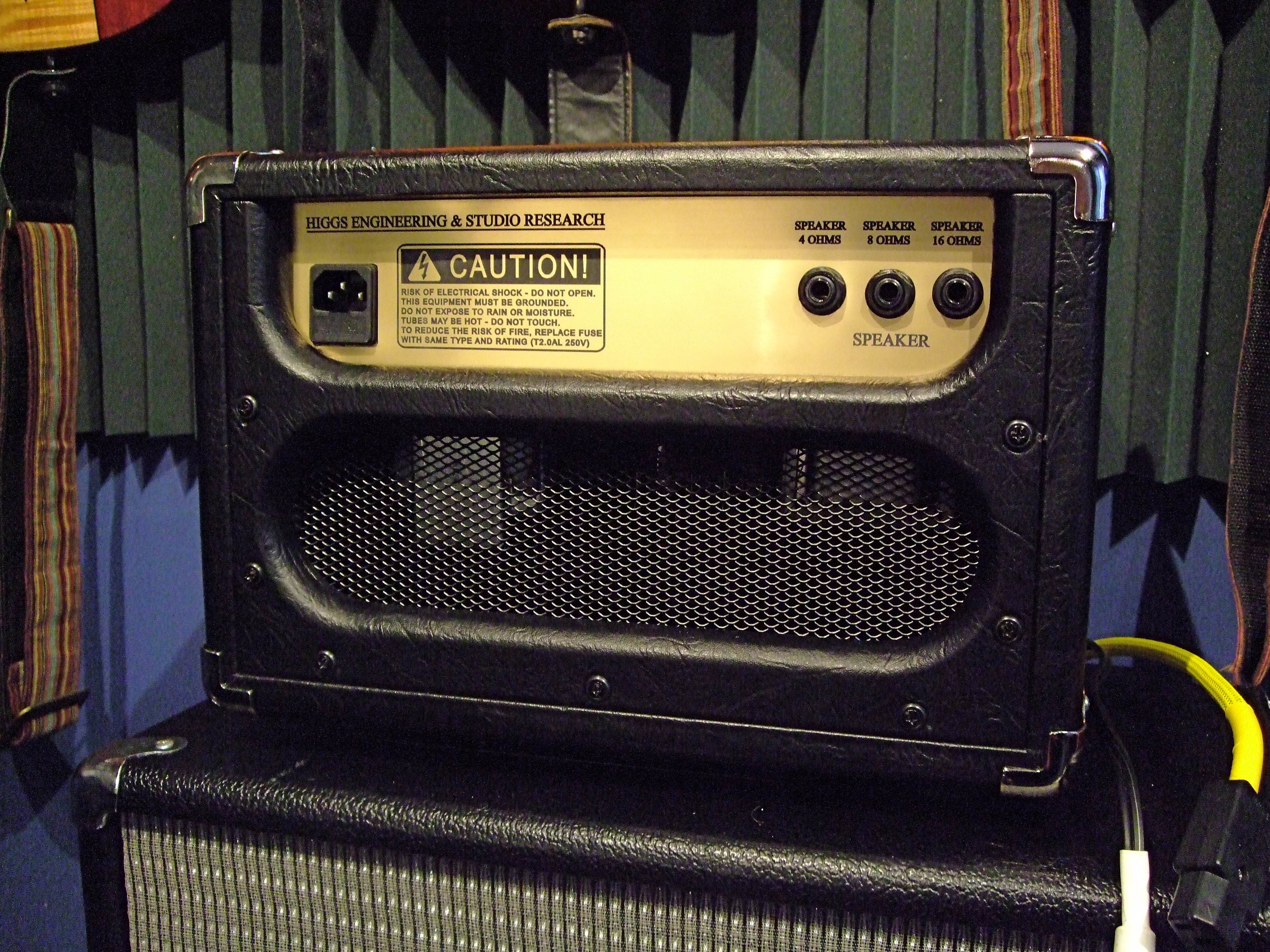 The rear panel of the 18 Watt Custom Lite